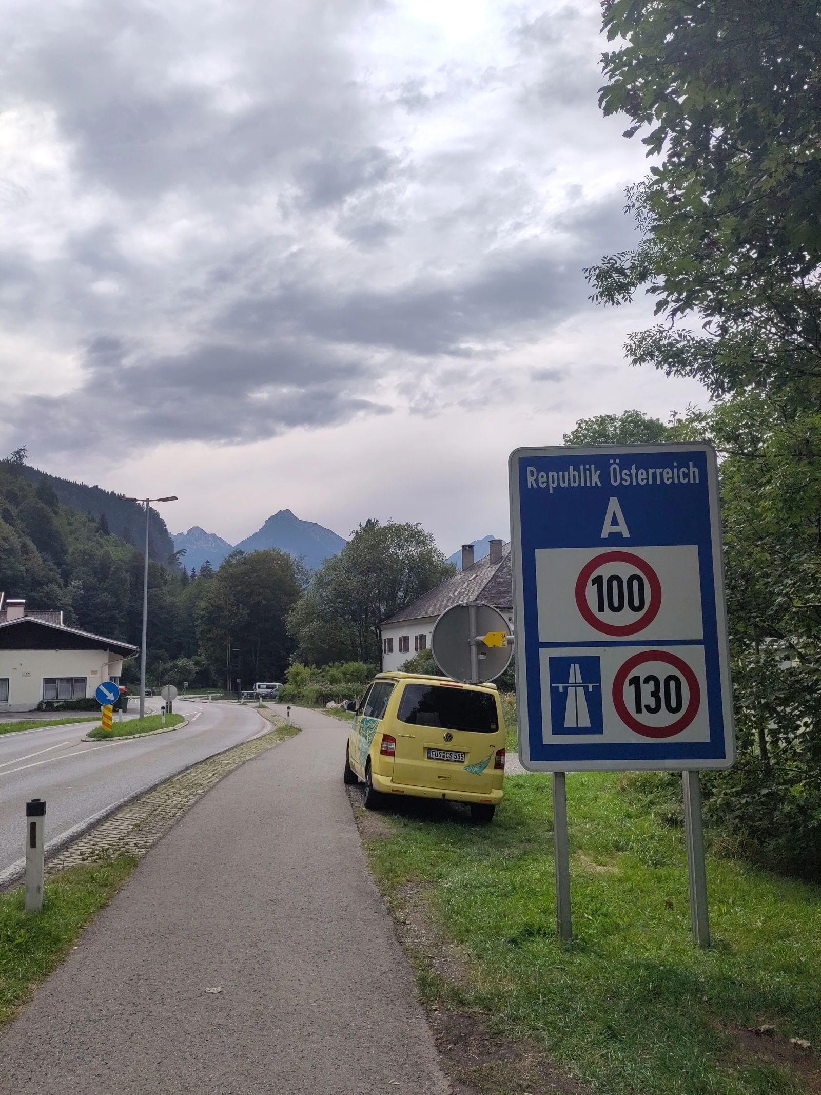 Tabliczka graniczna Austrii